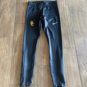 Nike USC Trojans Custom Fast Full Length Running Tight Women's M